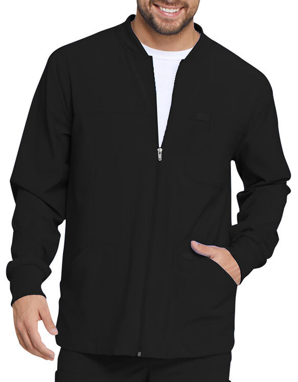 Men S Eds Essentials Zip Front Warm Up Jacket Men S Scrubs Dickies