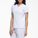 Women&#39;s EDS Essentials V-Neck Scrub Top - White &#40;DWH&#41;