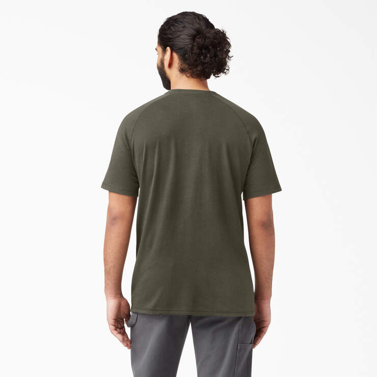 Cooling Short Sleeve Pocket T-Shirt - Moss Green (MS) image number 2