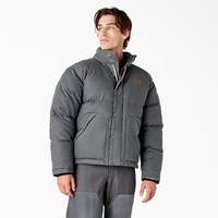Lucas Fully Waxed Puffer Jacket - Charcoal Gray (CH)