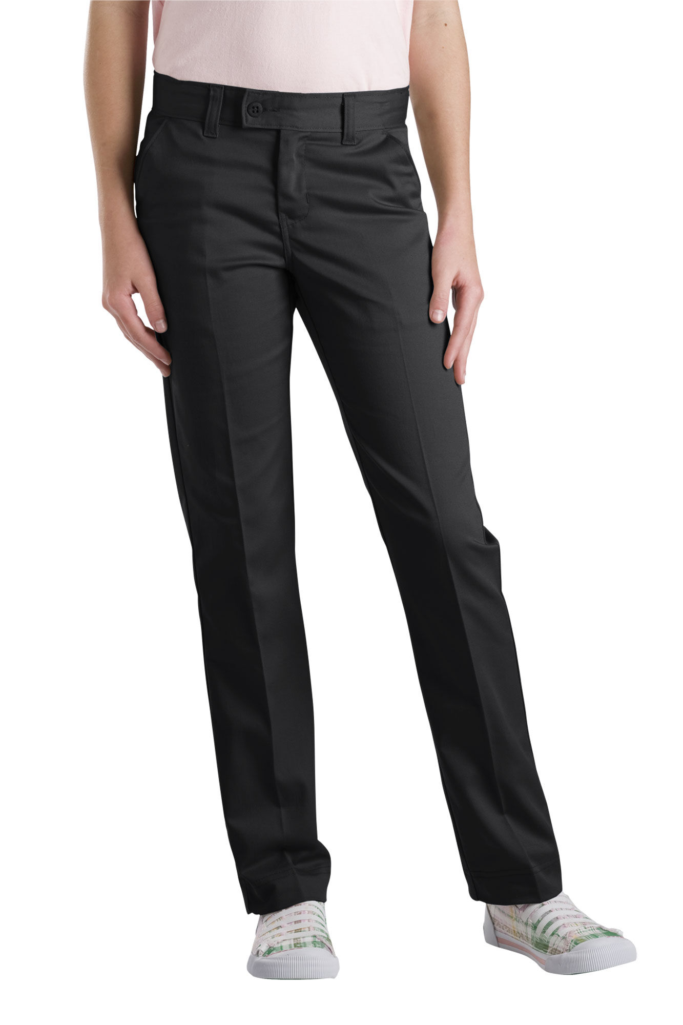 Girls Slim Fit Straight Leg Stretch Twill Pants 4 6x Girls Slim Fit Straight Leg Stretch Twill Pants 4 6x