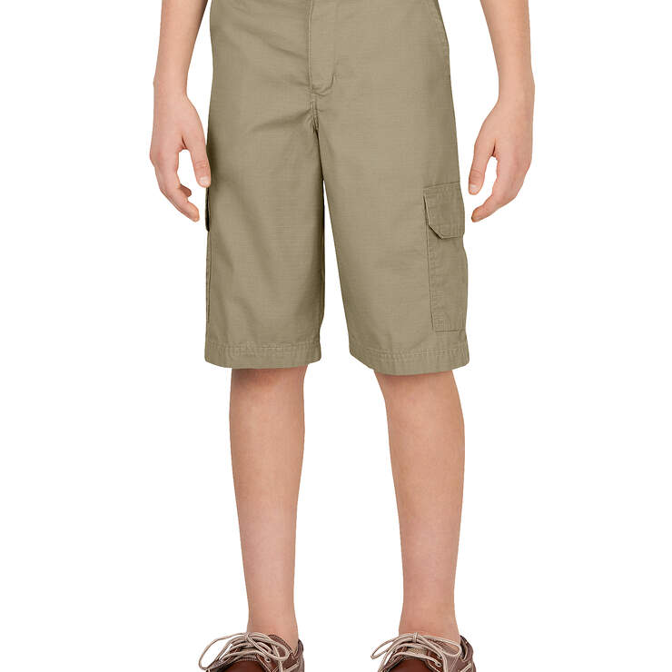 Boys' Relaxed Fit FlexWaist® Ripstop Cargo Shorts, 4-7 - Rinsed Desert Sand (RDS) image number 1