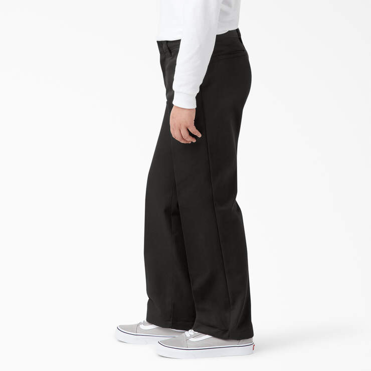 Boys' Classic Fit Pants, 8-20 - Black (BK) image number 3