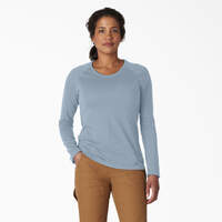 Women's Cooling Long Sleeve Pocket T-Shirt - Fog Blue (FE)