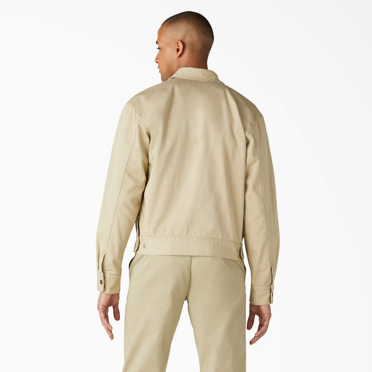 Dickies 1922 Gas Station Twill Jacket - Rinsed Tan (RTN) image number 2