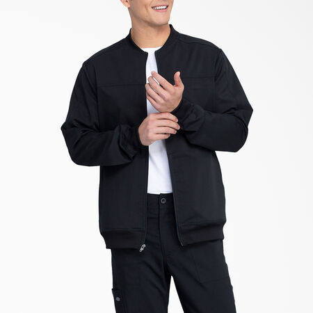 Men&#39;s Balance Zip Front Scrub Jacket - Black &#40;BLK&#41;