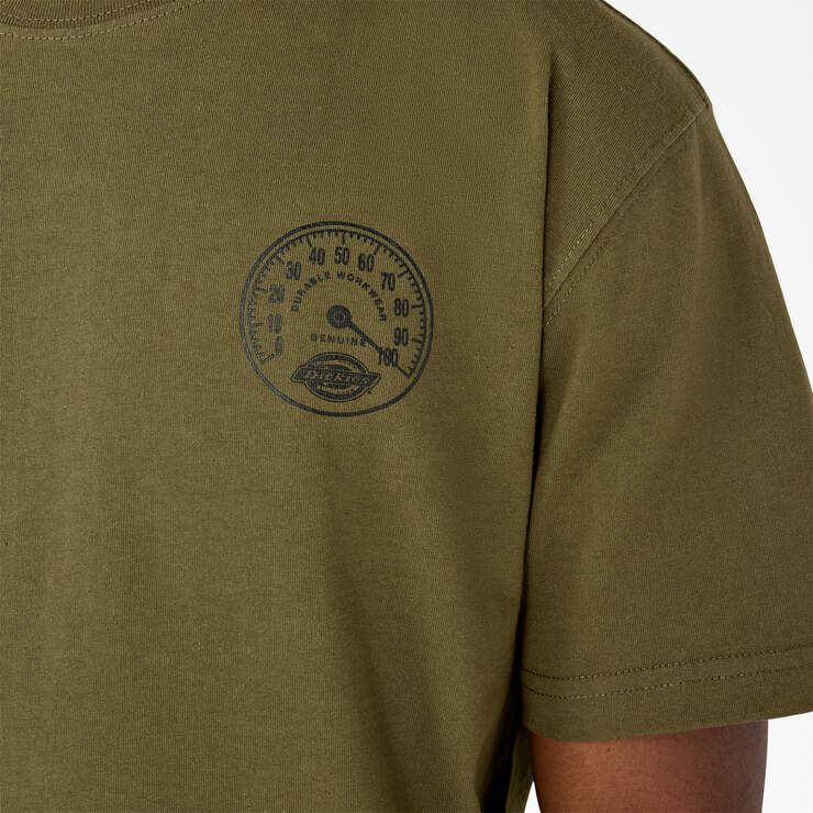 Full Throttle Heavyweight T-Shirt - Military Green (0ML) image number 12