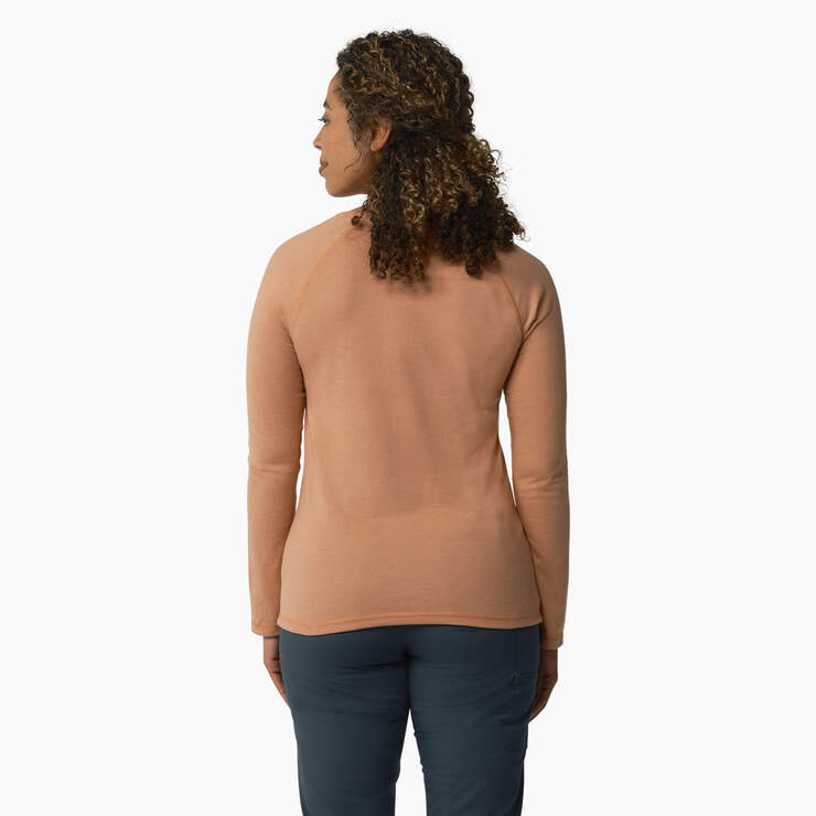 Women's Cooling Long Sleeve Pocket T-Shirt - Cork Single Dye Heather (C2K) image number 2