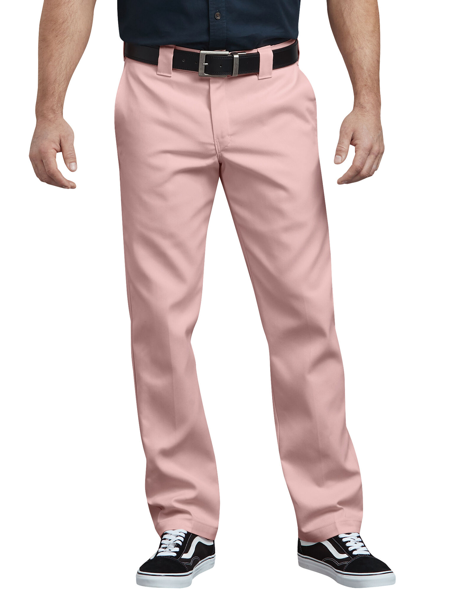 pink work trousers