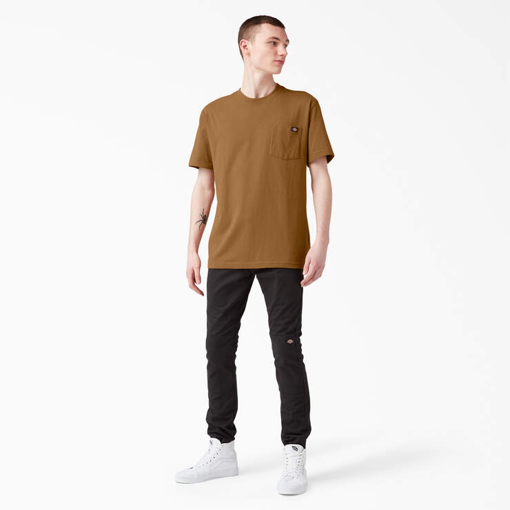 Heavyweight Short Sleeve Pocket T-Shirt - Brown Duck (BD) image number 11