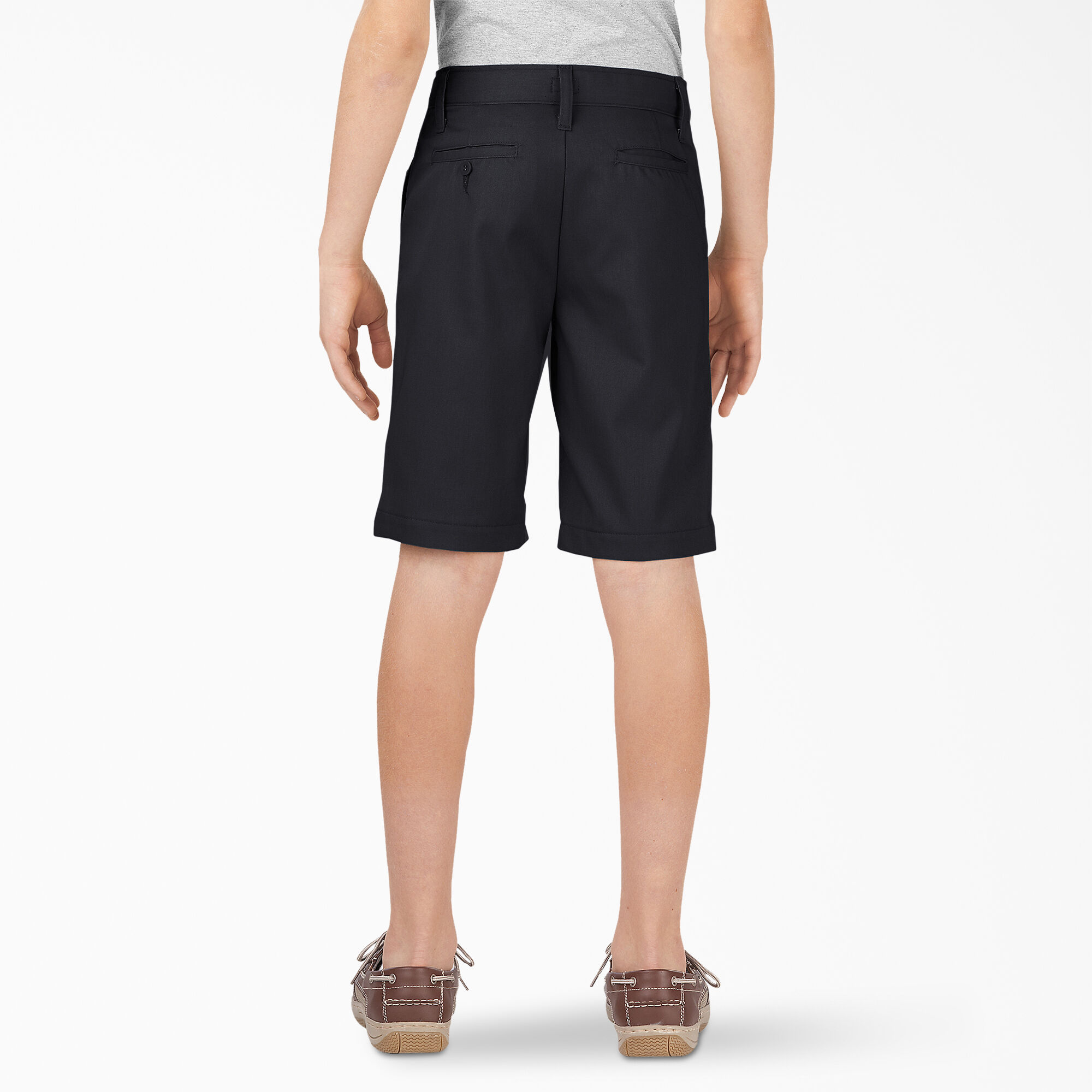 Boy Dockers Approved Schoolwear Navy Shorts Flat Front Adjustable Waist Reg/Husk 