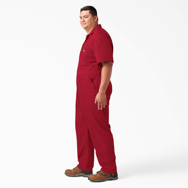Short Sleeve Coveralls - Red (RD) image number 6