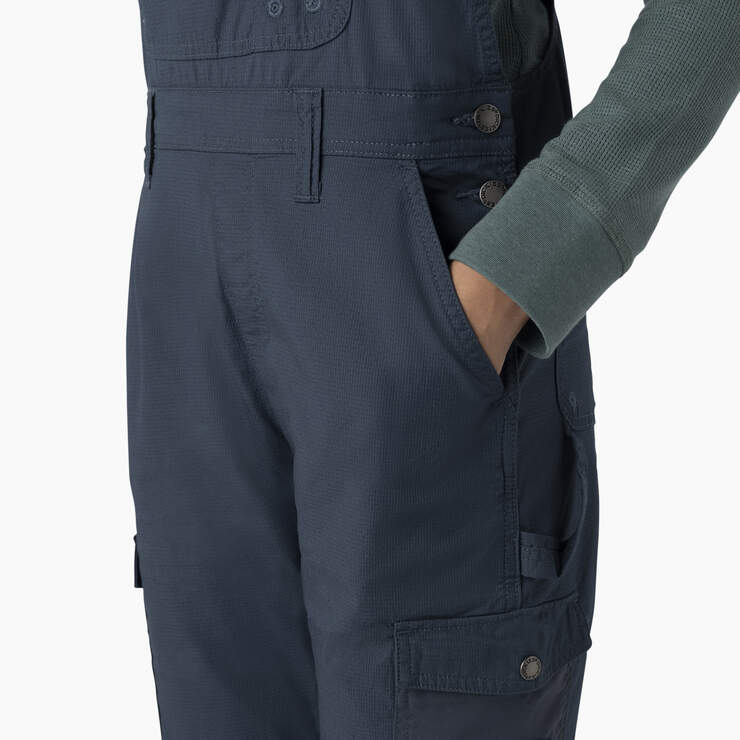 Women's Cooling Ripstop Bib Overalls - Rinsed Air Force Blue (RAF) image number 5