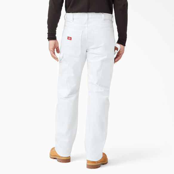 Relaxed Fit Straight Leg Painter&#39;s Pants - White &#40;WH&#41;