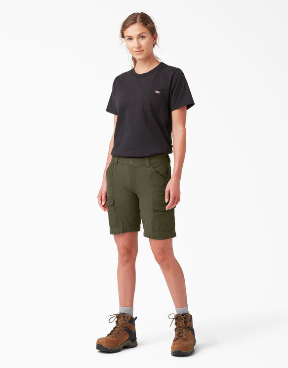 Women&#39;s Cooling Cargo Shorts - Military Green &#40;ML&#41;