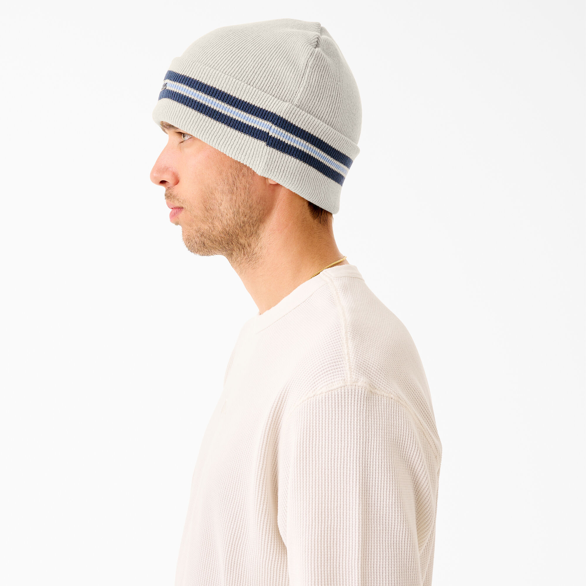 White top dickies beanie