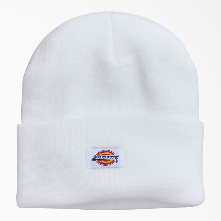 Cuffed Knit Beanie - White &#40;ZWH&#41;