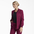 Women&#39;s Dynamix Zip Front Scrub Jacket - Wine &#40;WIN&#41;