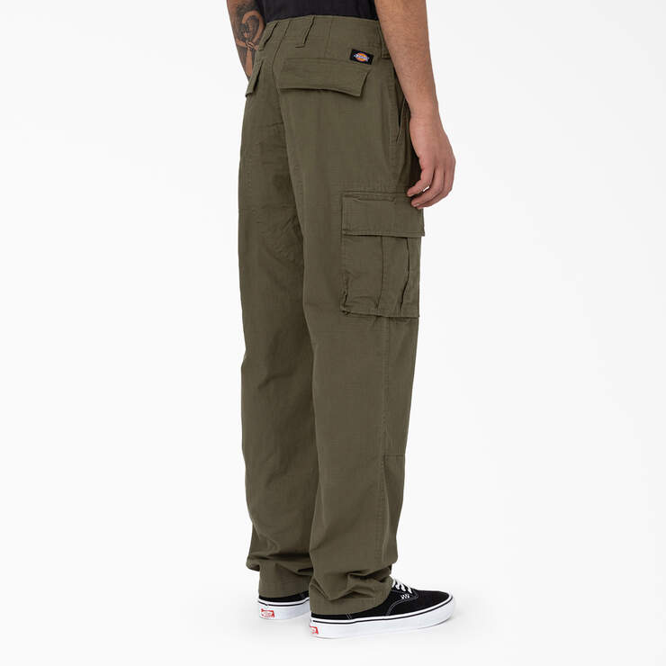 Eagle Bend Relaxed Fit Double Knee Cargo Pants - Military Green (ML) image number 4