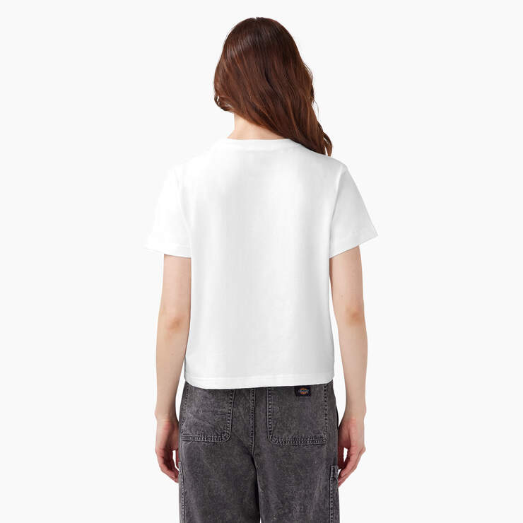 Women’s Boxy Graphic T-Shirt - White (WH) image number 2