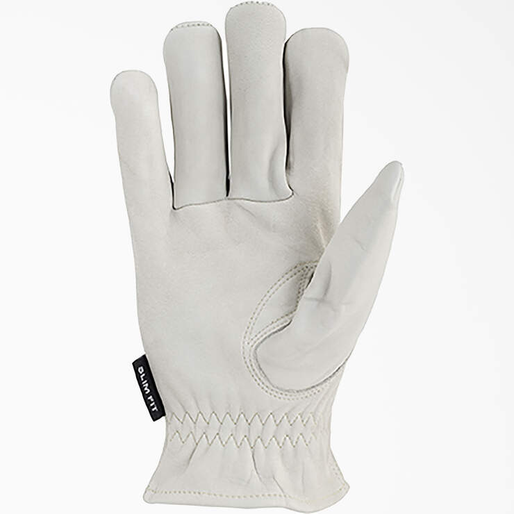 Cowhide Leather Driver Gloves - White (WH) image number 2
