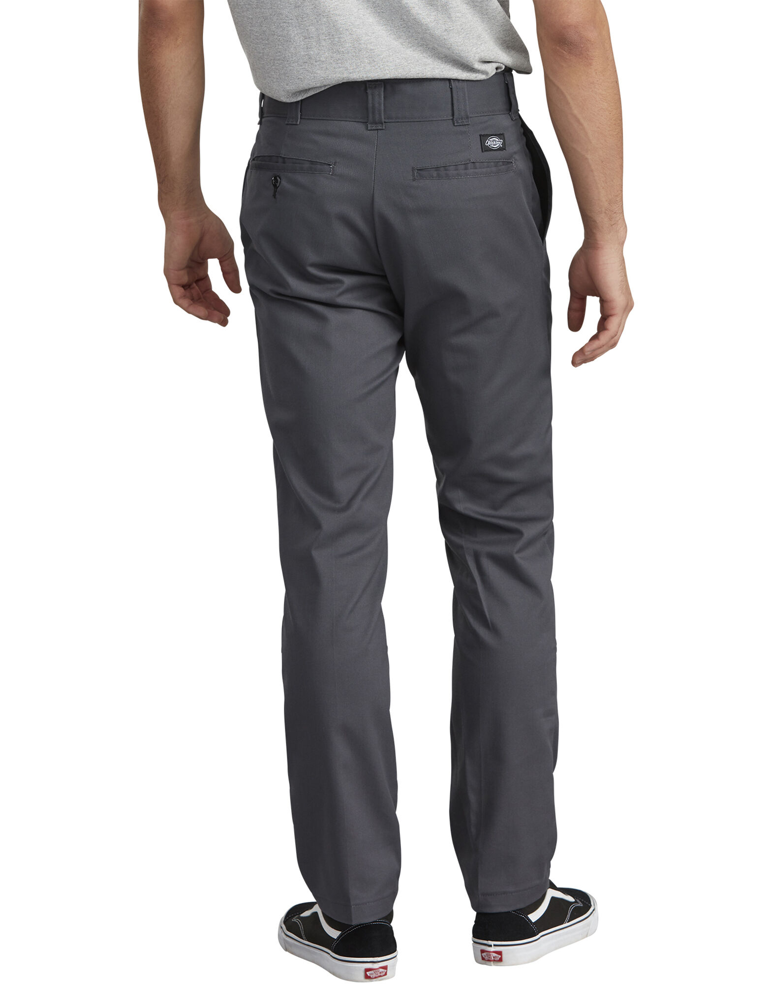new dickies men's double knee flex skinny work pants
