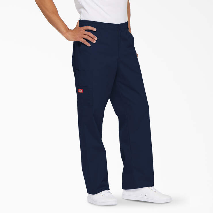 Men's EDS Signature Scrub Pants - Navy Blue (NVY) image number 4