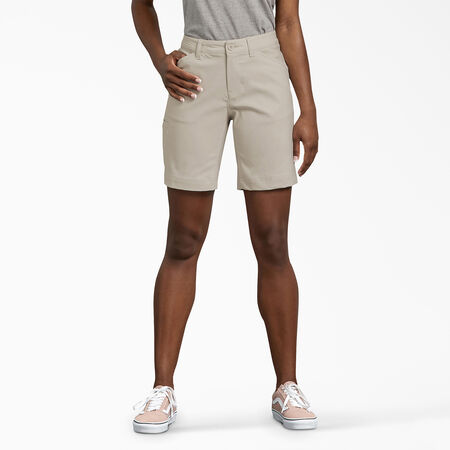 Women&#39;s Cooling Relaxed Fit Shorts, 9&quot; - Stone &#40;ST&#41;