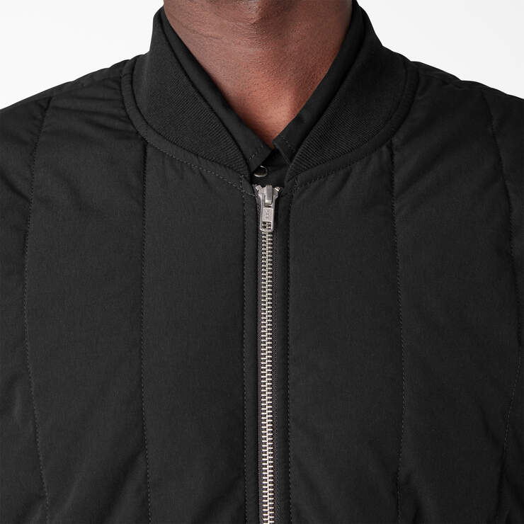 Dickies Premium Collection Quilted Jacket - Black (BKX) image number 7