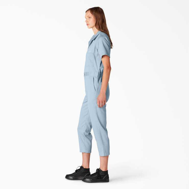 Women's Reworked Cropped Coveralls - Stonewashed Fog Blue (SGF) image number 3