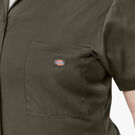 Women&#39;s Plus FLEX Cooling Temp-iQ&reg; Short Sleeve Coveralls - Moss Green &#40;MS&#41;
