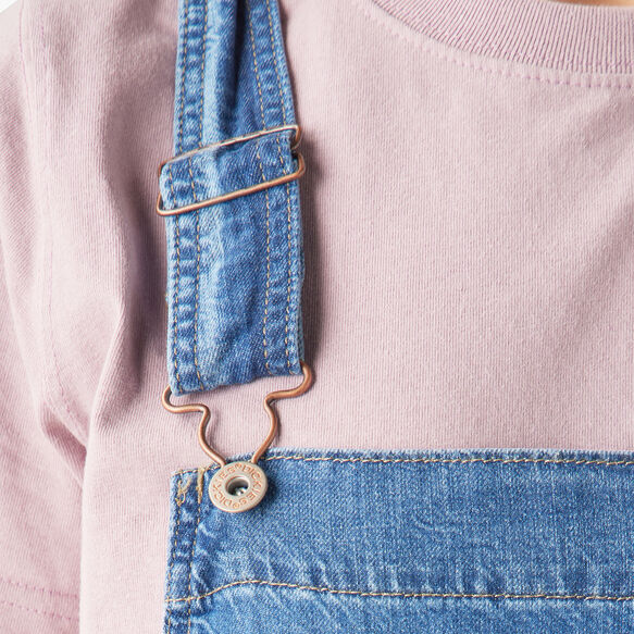 Women&#39;s Relaxed Fit Bib Overalls - Stonewashed Medium Blue &#40;MSB&#41;