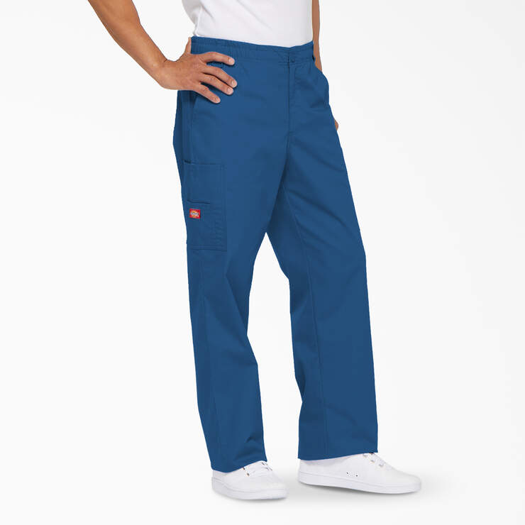 Men's EDS Signature Cargo Scrub Pants - Royal Blue (RB) image number 4