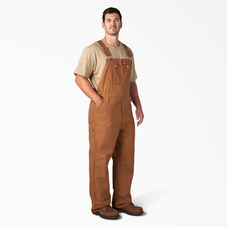 Classic Bib Overalls - Rinsed Brown Duck (RBD) image number 7