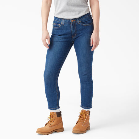Women&#39;s Perfect Shape Skinny Fit Jean Capri - Stonewashed Indigo Blue &#40;SNB&#41;