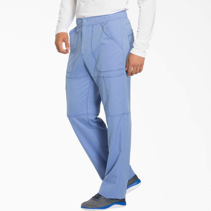 Men's Dynamix Cargo Scrub Pants - Ceil Blue (CBL) image number 3