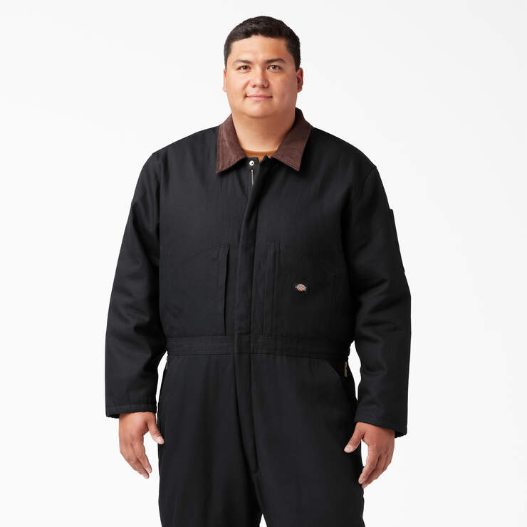 Duck Insulated Coveralls - Black (BK) image number 8