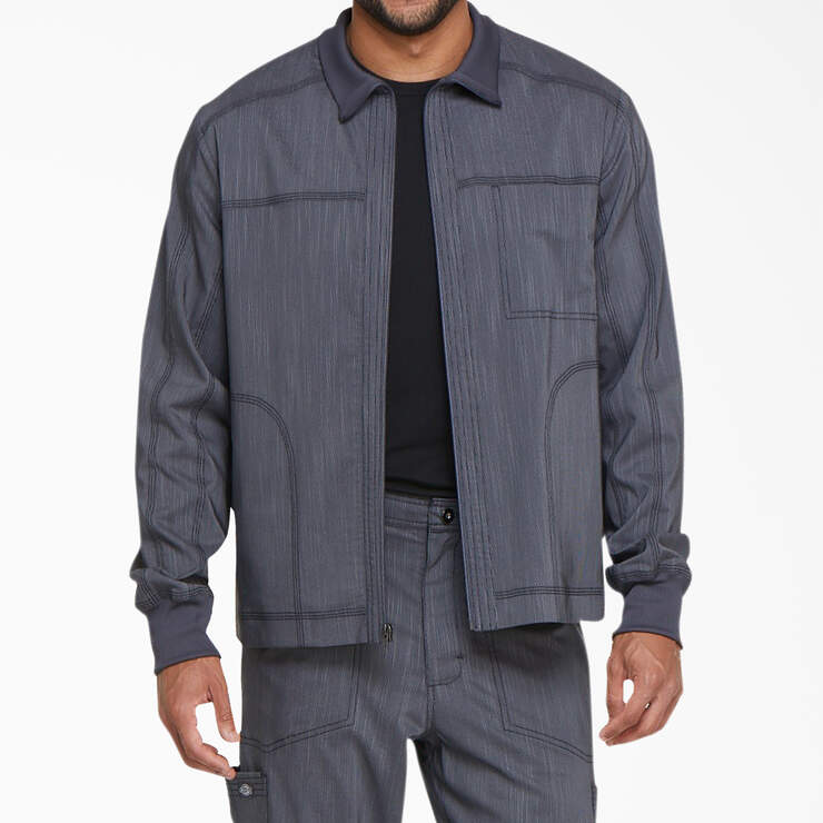 Men's Advance Two-Tone Twist Scrub Jacket - Pewter Gray (PEW) image number 1