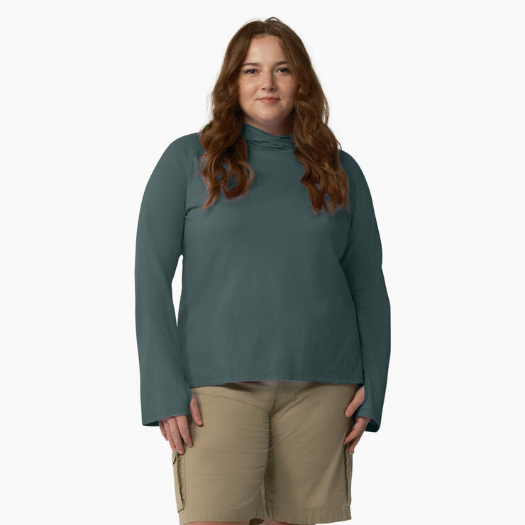 Women's Plus Cooling Performance Sun Shirt - Lincoln Green (LN) image number 1