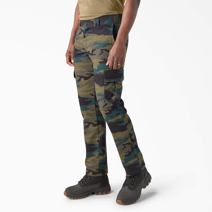 Slim Fit Cargo Pants - Hunter Green Camo (HRC) image number 3