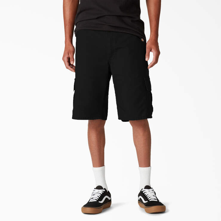 Dickies Skateboarding Regular Fit Cargo Shorts, 11" - Black (BKX) image number 1
