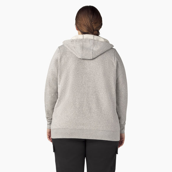 Women&#39;s Plus Heavyweight Full-Zip Hoodie - Heather Gray &#40;HG&#41;