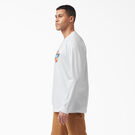 Tri-Color Logo Graphic Long Sleeve T-Shirt - White &#40;WH&#41;
