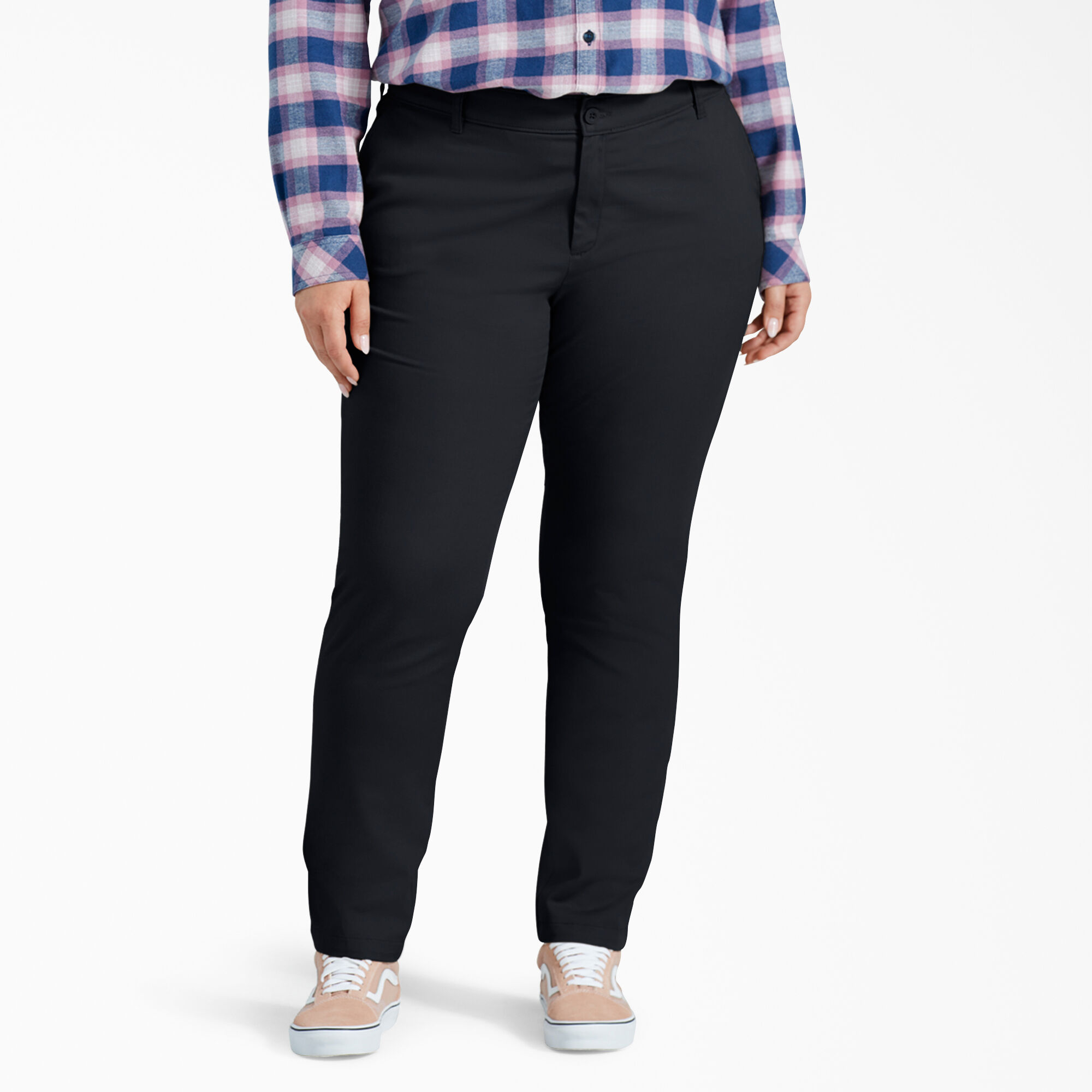 Plus size skinny top leg dress pants