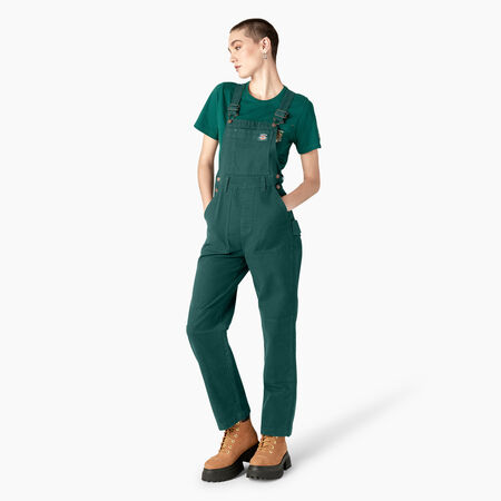 Dickies x Jameson Women&#39;s Utility Double Knee Overalls - Rinsed Botanical Garden &#40;RBR&#41;