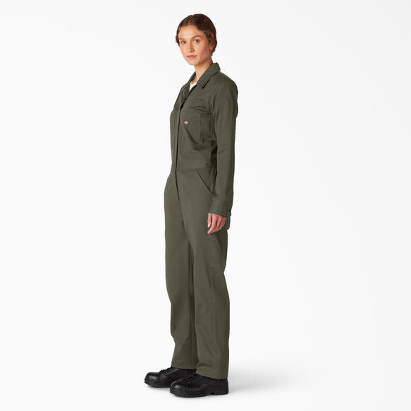 Women&#39;s Long Sleeve Coveralls - Moss Green &#40;MS&#41;