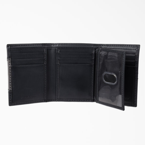 RFID Extra-Capacity Trifold Wallet - Black &#40;BK&#41;