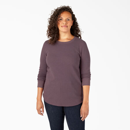 Women&#39;s Plus Long Sleeve Thermal Shirt - Dusty Violet &#40;SSD&#41;