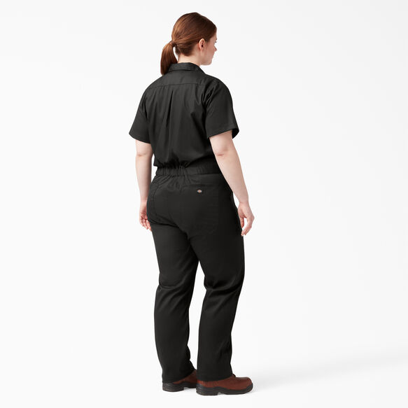 Women&#39;s Plus FLEX Cooling Temp-iQ&reg; Short Sleeve Coveralls - Black &#40;BK&#41;