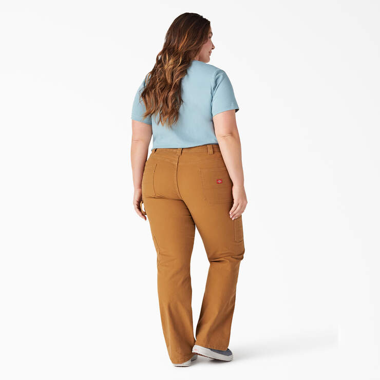 Women's Plus Heavyweight Short Sleeve Pocket T-Shirt - Dockside Blue (DU1) image number 4